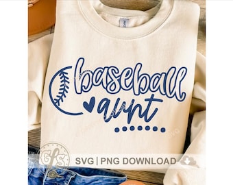 Baseball Aunt Svg Png, Cute Aunt Shirt Svg, Sports Aunt Svg, Baseball Aunt Shirt Iron On Png, Baseball Aunt Sublimation