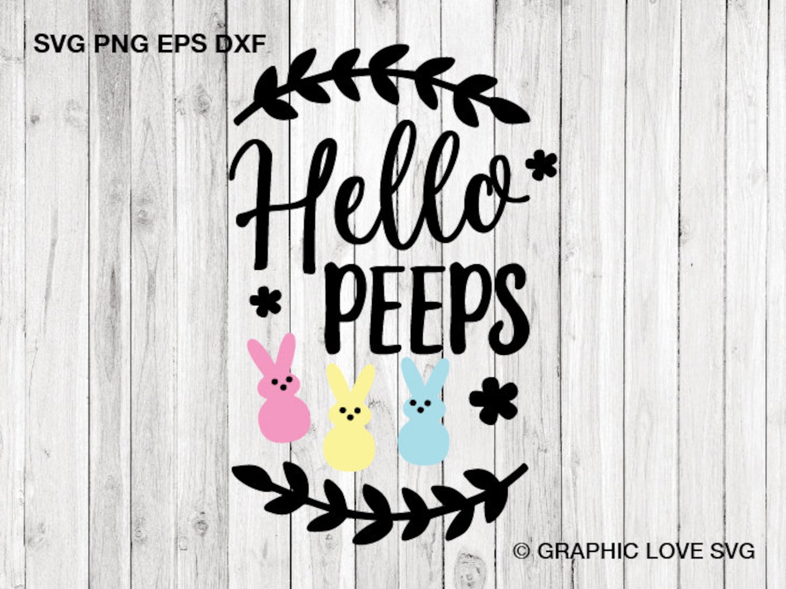 Hello Peeps Welcome Easter Sign Svg Cut File Nursery Decor | Etsy