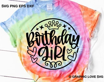 Birthday Girl Svg Etsy