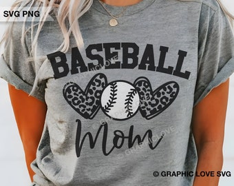 Baseball Mom Svg Png, Leopard Baseball Mom Svg,Baseball Mom Shirt Iron On Png, Cheetah Baseball Mom Sublimation Png, Cricut