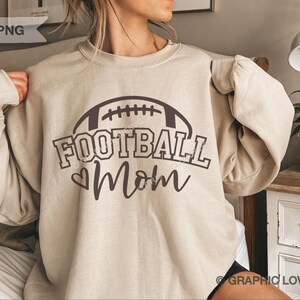 Football Mom Svg Png Vintage Pink Brown Black, Football Mom Sublimation Png, Football Mom Iron On Png, Sublimation, Cricut image 5