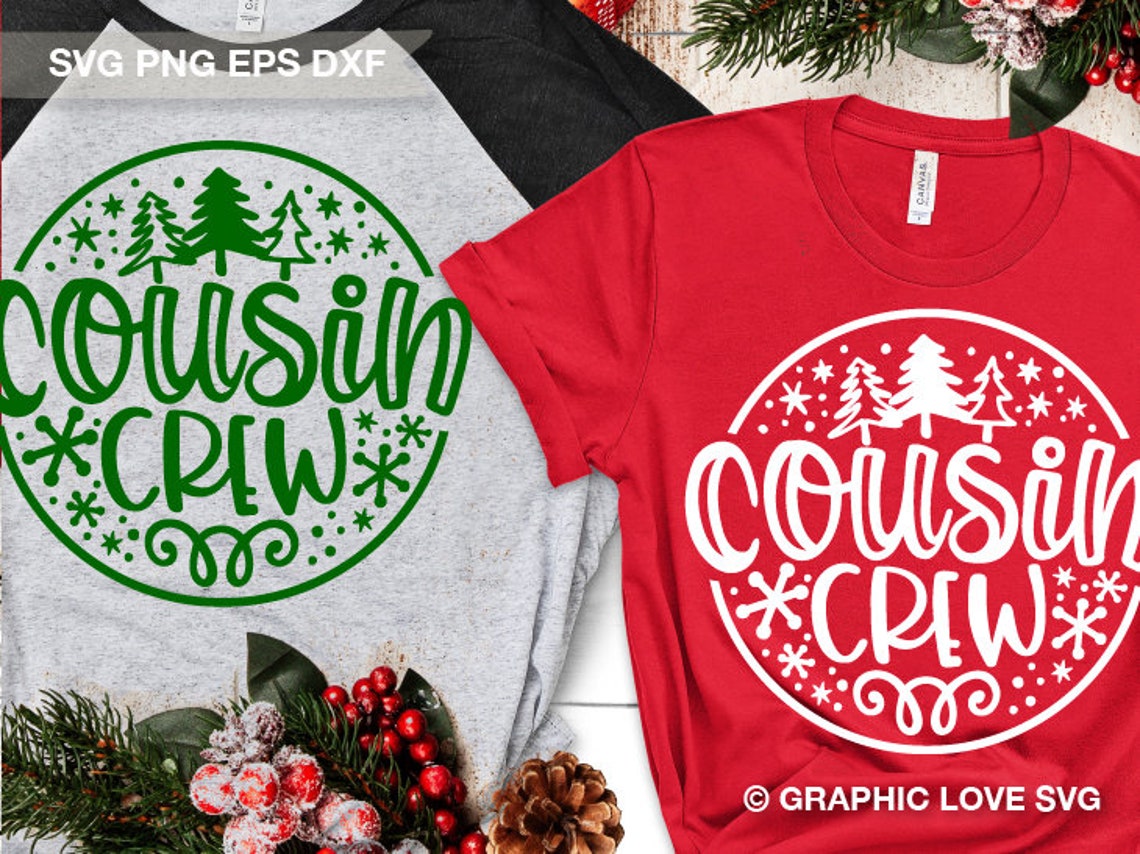 Christmas Cousin Crew Svg Kids Christmas Shirts Svg - Etsy