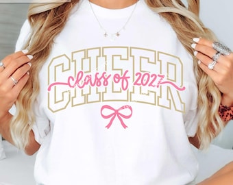 Senior Cheer 2027 Svg Png, Cheerleader Class of 2027 Svg, Graduation Shirt Iron On Png, Sublimation File