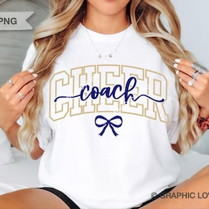 Cheer Coach Gift Svg Png Bundle Blue Maroon Green Purple Pink Gold Silver Black White Cheerleader Coach Shirt Iron On Png Sublimation
