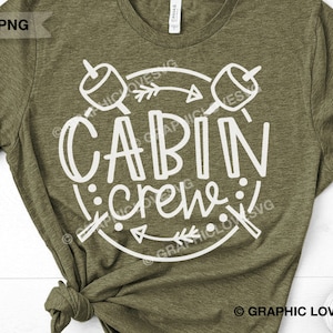 Tripulación de cabina Svg, Amigos acampando Svg, Camiseta de acampada familiar planchada Png, S'more Svg, Vida de campamento Png, Lindo regalo para campistas, Grupo de vacaciones Svg