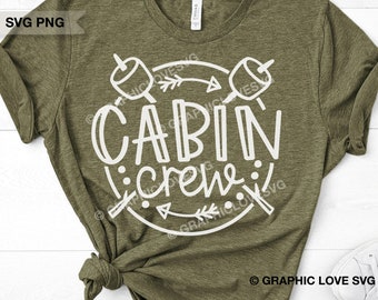 Cabin Crew Svg Png, Friends Camping Svg, Family Camping Shirt Iron On Png, S'more Svg, Camp Life Png, Gift for Campers, Vacation Group