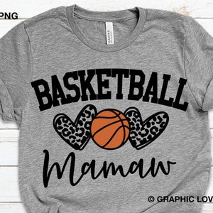 Basketball Mamaw Svg Png, Geschenk für Leopard Mamaw svg, Basketball Mamaw Png, Basketball Mamaw Shirt svg, Liebe Basketball Eisen auf Png, Cricut