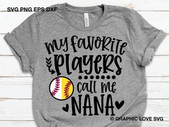 Baseball Softball T-Shirt Favorite Player Calls Me Grandma Baseball Softball T-Shirt Favorite Player Calls Me Grandma