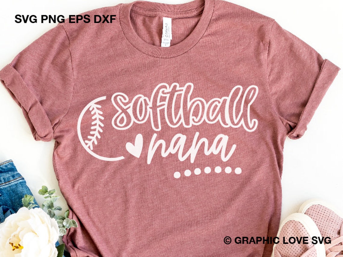 Softball Nana Svg Cute Gift for Nana Svg Softball Nana Shirt Etsy