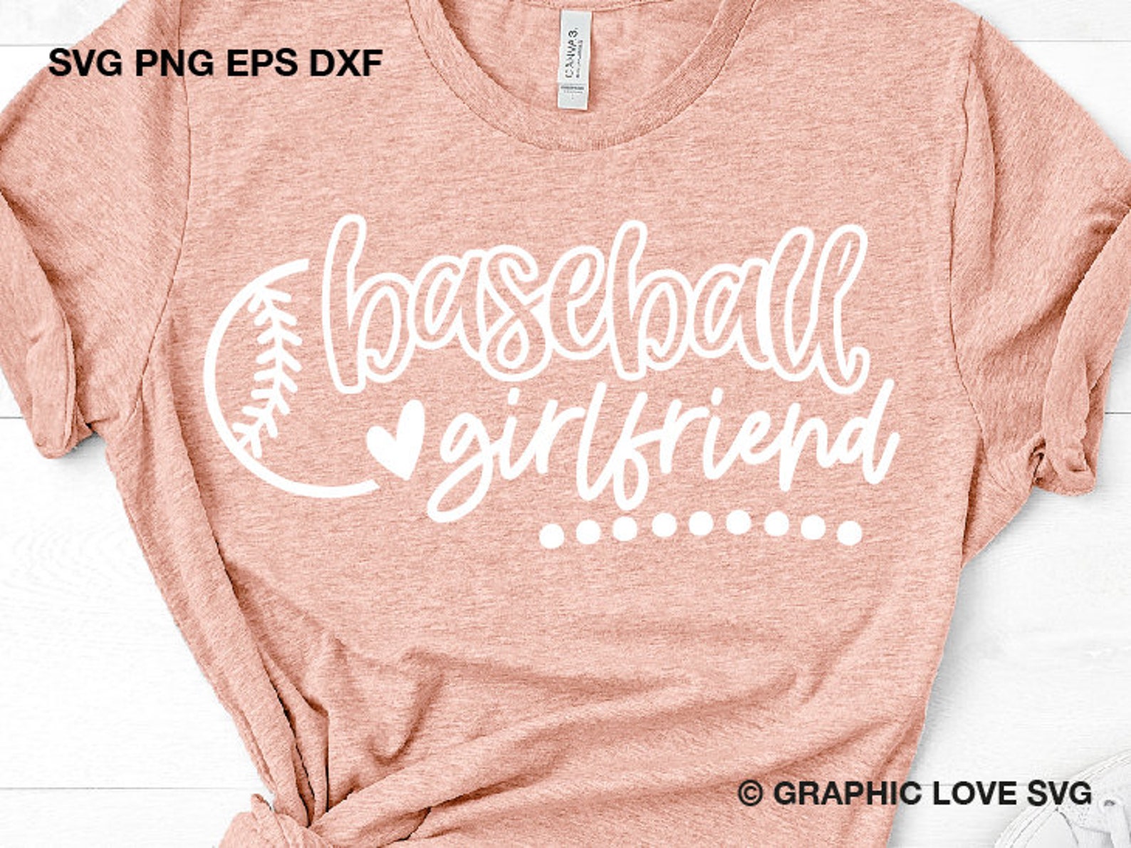 Baseball Girlfriend Svg Cute Baseball Girlfriend Shirt Svg Etsy