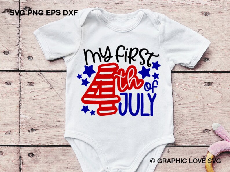 Download My First 4th of July svg Baby Boy Baby Girl Onesie Cut ...
