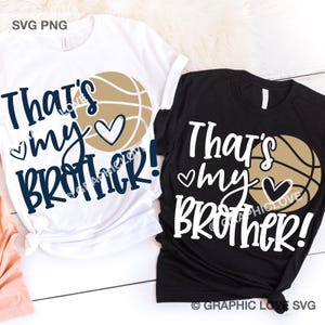 Das ist mein Bruder Basketball Schwester SVG, Basketball Schwester Shirt Eisen auf Png, Basketball Schwester SVG, Basketball Schwester Sublimation Png