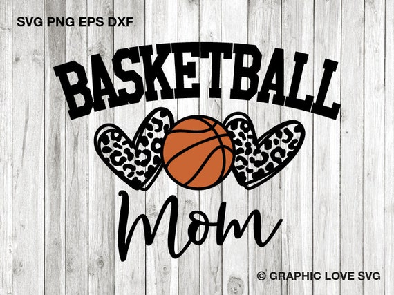 Basketball Mom SVG, Mom Leopard SVG