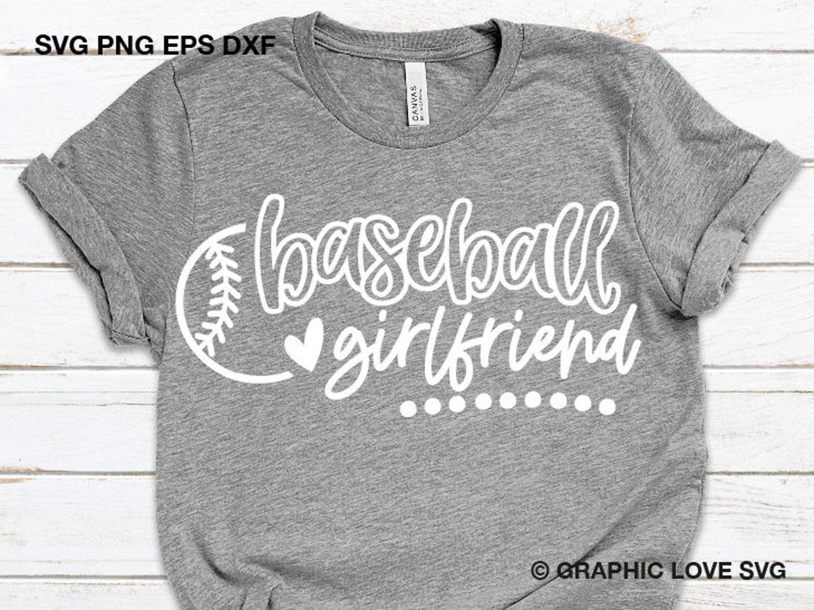 Baseball Girlfriend Svg Cute Baseball Girlfriend Shirt Svg Etsy