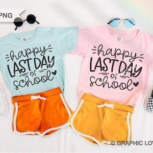 Heureux dernier jour d'école Svg png, enseignant vacances d'été Svg, fin de l'école Svg, enseignant dernier jour chemise fer sur png, dernier jour sublimation