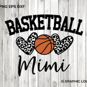 Basket-ball Mimi Svg Png, léopard coeur Game Day Basketball Mimi chemise Svg, guépard coeur basket-ball Mimi Iron On Png, fichier Dtf, sublimation