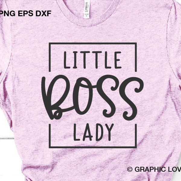 Little Boss Lady Svg Png, Baby Girl Funny Mini Boss Cut File, Iron On Png, Sublimation Png, DXF, PNG, Cricut Cameo