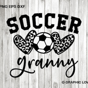 Soccer grand-mère Svg png, chemise de grand-mère léopard fer sur Png, guépard football grand-mère Svg, football grand-mère sublimation png