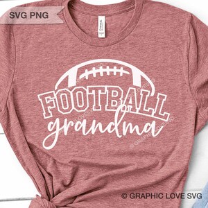 Football Grandma Svg Png, Football Grandma Sublimation Png, Football Grandma Shirt Iron On Png, White, Black, Football Grandma Dtf file