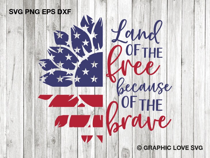 Free Free 227 Patriotic Home Of The Free Because Of The Brave Svg SVG PNG EPS DXF File