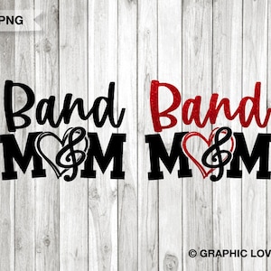 Band Mom Svg Png, Marching Band Mom Shirt Iron On Png, Music Notes, Percussion, Trumpet, Band Mom Sublimation Png, Cricut
