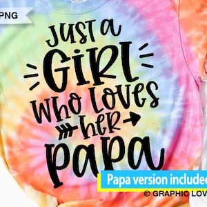 Bijpassende papa kleindochter SVG png, vaderdag papa kleindochter sublimatie png, gewoon een papa die houdt van zijn meisje SVG, cadeau voor papa SVG