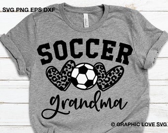 Soccer Grandma Svg Leopard Heart Svg Leopard Print Svg - Etsy Canada