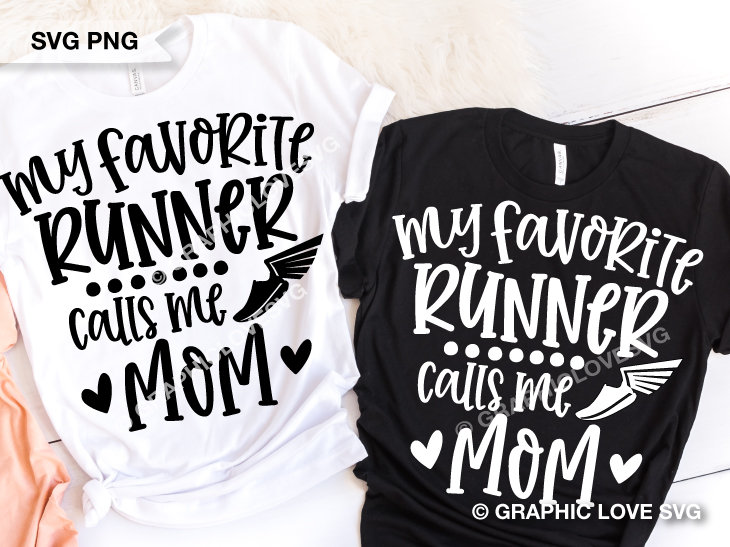 Verfolgen Sie die Mama-Svg Png, meine Lieblingsläuferin rufen Sie mich Mama-Svg an, verfolgen Sie die Mama-Shirt-Eisen auf Png und Feldmama-Sublimations-Png, Cricut