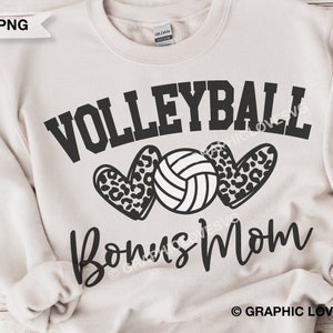 Volleyball Bonus Mom Svg, Leopard Volleyball Bonus Mom Png, Cheetah Volleyball Bonus Mom Shirt Svg, Volleyball Bonus Mom Iron On Png