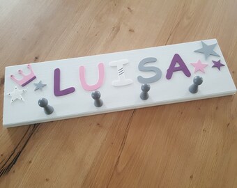Children's wardrobe personalized with desired name I motif "Luisa"