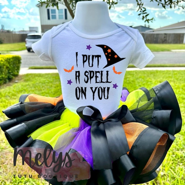 Halloween Girl Outfit It's Bunch of Hocus Pocus Baby Girl Tutu Set Hocus Pocus Girl Outfit Halloween Girl Costume Witch Costume