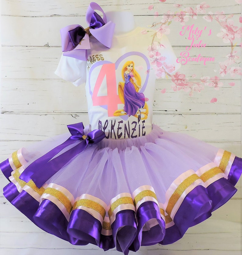 Birthday Purple Tangled Rapunzel Rapunzel dress Tangled Rapunzel Outfit Rapunzel shirt,tutu set Rapunzel tutu Rapunzel Birthday Tutu