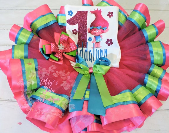 Trolls 1st deals birthday outfit