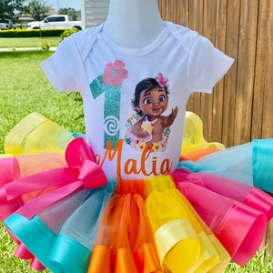 Baby Moana Princess Moana Birthday outfit 1st Birthday Girl Outfit Moana Smash Cake outfit