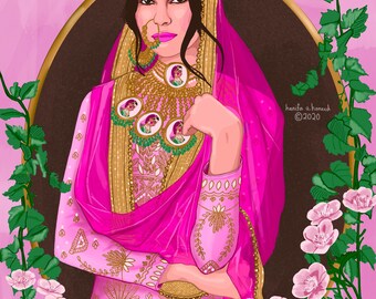 Woman in Pink Salwar