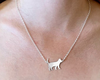 Collana Con Ciondolo Gatto E Diamanti Artificiali, Regalo Per Coppie, Amiche E Mamme, Gioiello Elegante In Lega, 1 Pezzo, Confezione Regalo