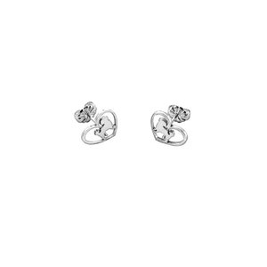 Shih Tzu Earrings - Silver / 14K Gold Plated Shih Tzu Jewelry, Shih Tzu Stud Earrings, Dog Jewelry, Shih Tzu Gift for Shih Tzu Lovers |HEART