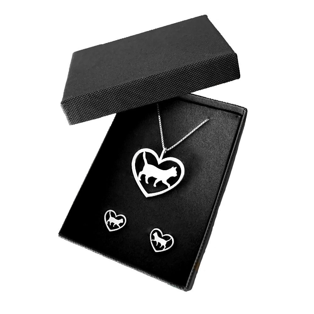 Set di gioielli in argento sterling 925 pregiati Collana e