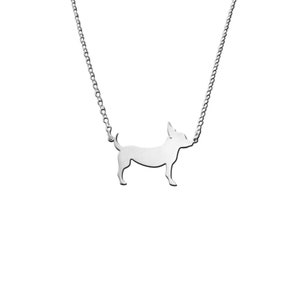 Chihuahua Necklace - Silver 14K Gold Plated Pendant, Dog Lover Jewelry Gift |LINE