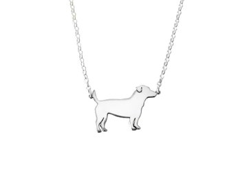 Jack Russell Necklace - Silver / 14K Gold Plated Jack Russell Pendant, Dog Jewelry, Jack Russell Gift for Jack Russell Lover |LINE