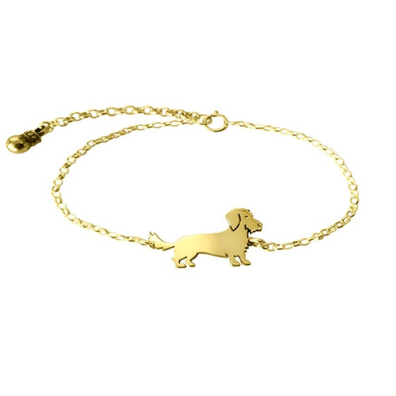 Dachshund Bracelet – Personalised Sausage Dog Jewellery – New Pet Owner Gift