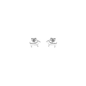 Chihuahua Earrings - Silver 14K Gold Plated Stud Earrings, Dog Lover Jewelry Gift |LINE