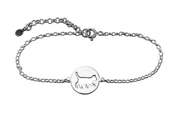 Cat Charm Bracelet - Silver / 14K Gold Plated Cat Jewelry, Cat Charm, Kitten Jewelry, Kitten Bracelets, Cat Gift for Cat Lovers |WALK