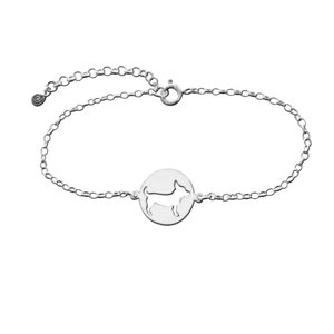 Chihuahua Charm Bracelet - Silver 14K Gold Plated Bracelet, Dog Lover Jewelry Gift |CIRCLE