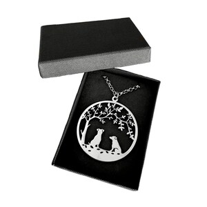 Jack Russell Necklace Silver Tree Of Life Pendant