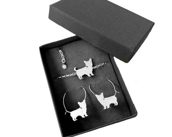 Orecchini Yorkie - Orecchini a cerchio in argento placcato oro 14K, regalo per gli amanti dello Yorkshire Terrier /LINE - Italia