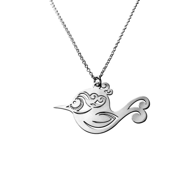 Boho Necklace Boho Jewelry Ethnic Pendant Necklace Boho Charm FREE BIRD Silver Bird Bohemian Necklace