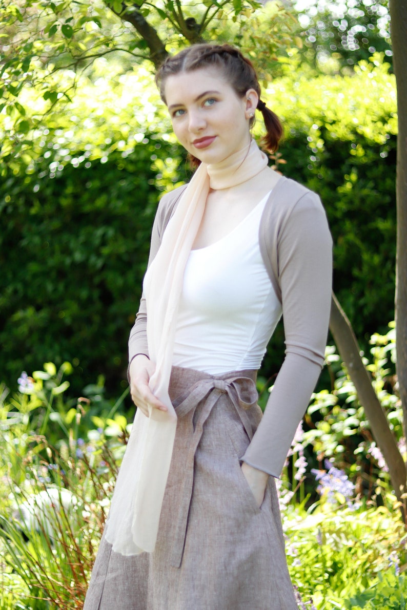 Jersey-Bolero beige Bild 1