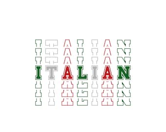 Drapeau italien et monuments PNG Designs (téléchargement numérique)