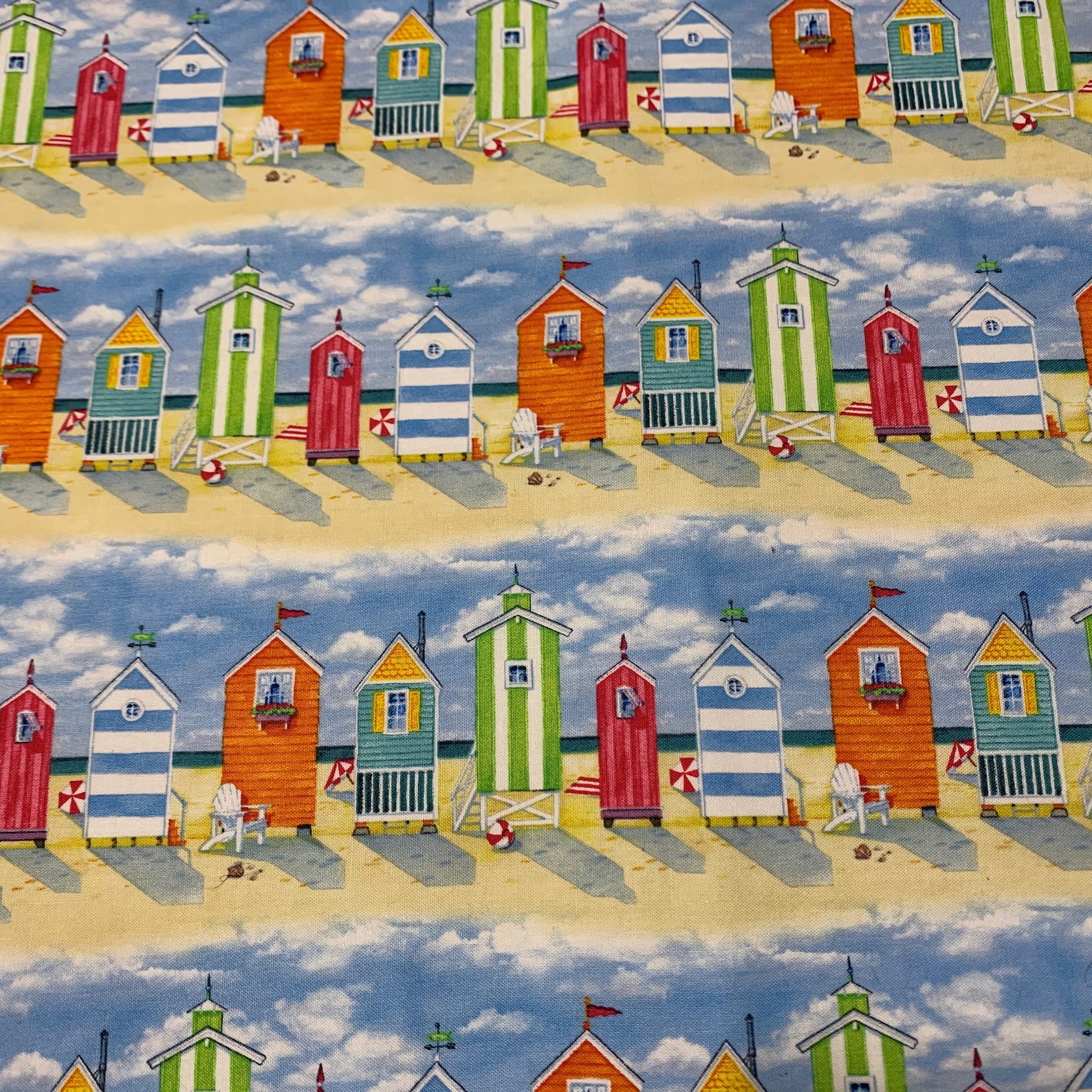 Beach Scene Reversible Placemats Set of 2 Etsy